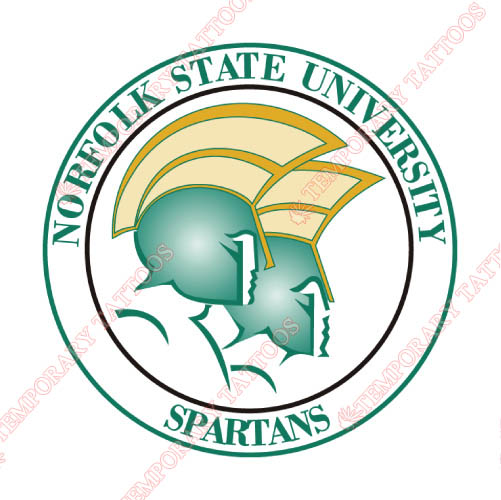 Norfolk State Spartans Customize Temporary Tattoos Stickers NO.5472